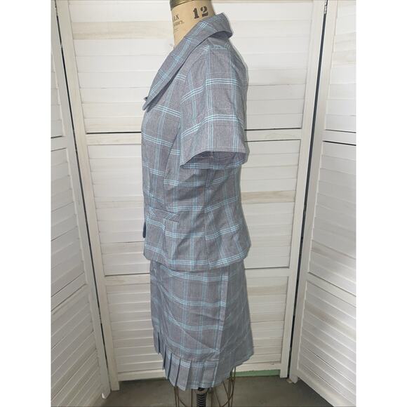 VTG New W/ Tags Sweet Suit Petite 2 Pc Skirt Suit Ruffles at Bottom Sz 14P - Picture 6 of 12